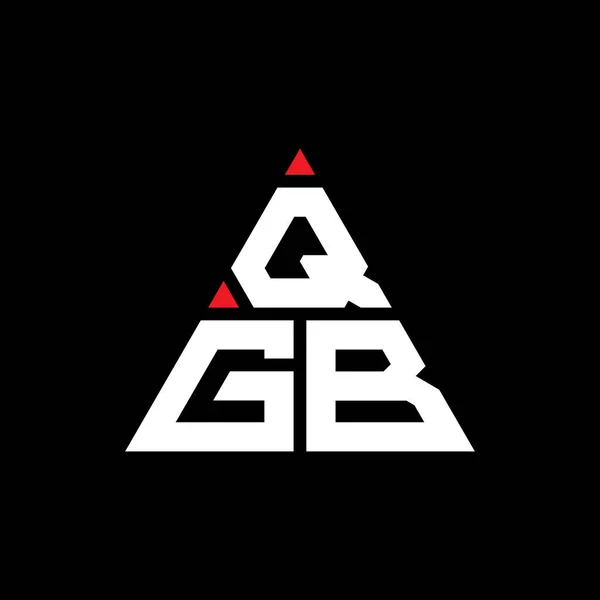 Qgb Dreieck Buchstabe Logo Design Mit Dreieck Form Qgb Dreieck — Stockvektor