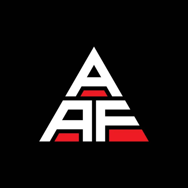 Aaf Triangel Bokstav Logotyp Design Med Triangel Form Aaf Triangel — Stock vektor