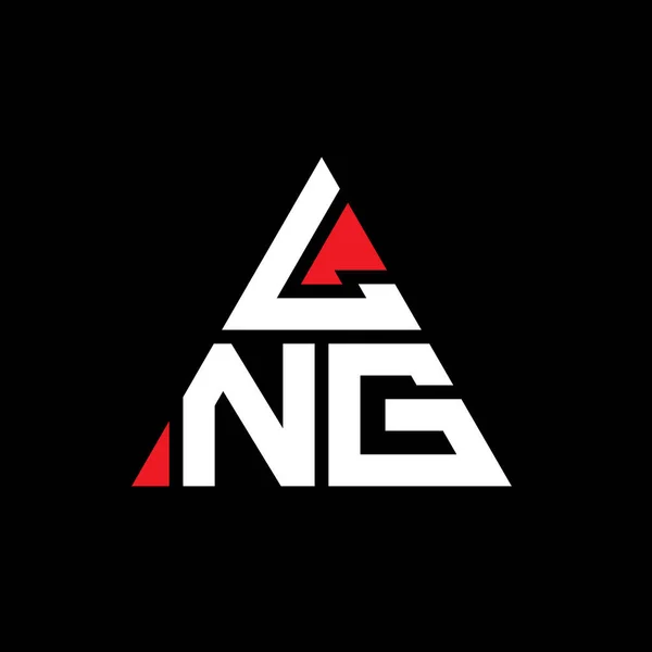 Lng Triangle Letter Logo Design Triangle Shape Lng Triangle Logo — Stock Vector