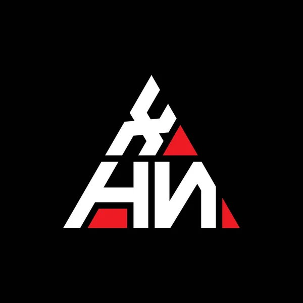 Logo Huruf Segitiga Xhn Dengan Bentuk Segitiga Logo Monogram Desain - Stok Vektor