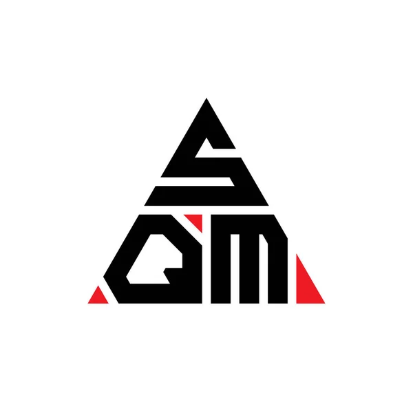 Projekt Logo Litery Trójkąta Sqm Kształcie Trójkąta Monografia Logo Trójkąta — Wektor stockowy