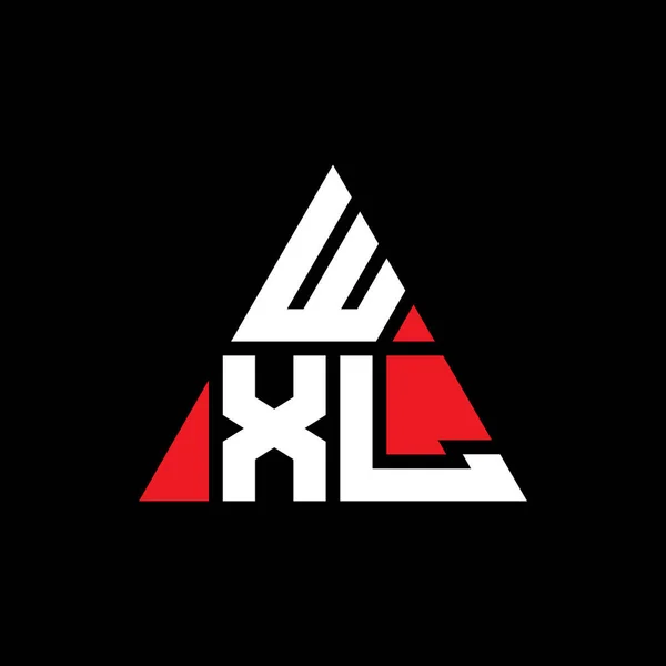 Wxl三角形の形をした文字のロゴデザイン Wxl三角形ロゴデザインモノグラム Wxl三角形ベクトルロゴテンプレート Wxl三角形のロゴシンプル エレガントで豪華なロゴ — ストックベクタ