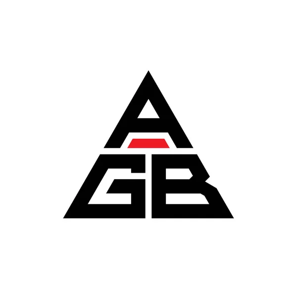 Agb Dreieck Buchstabe Logo Design Mit Dreieck Form Agb Dreieck — Stockvektor