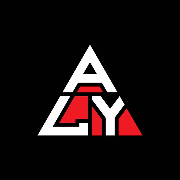 Aly Τριγωνικό Σχέδιο Λογότυπο Γράμμα Τριγωνικό Σχήμα Aly Τρίγωνο Λογότυπο — Διανυσματικό Αρχείο