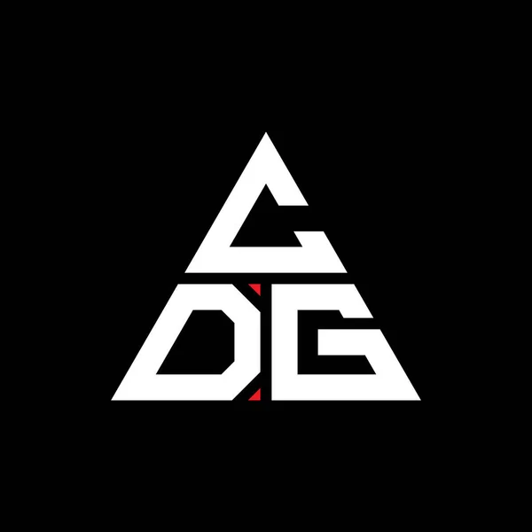 Cdg Dreieck Buchstabe Logo Design Mit Dreieck Form Cdg Triangle — Stockvektor