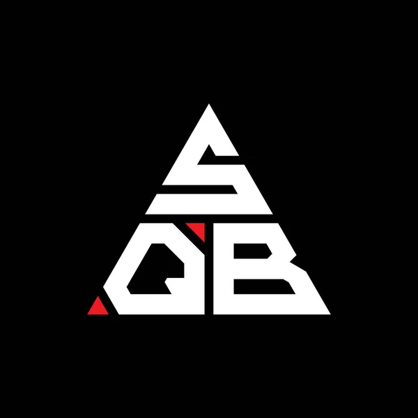 Sqb Dreieck Buchstabe Logo Design Mit Dreieck Form Sqb Dreieck — Stockvektor