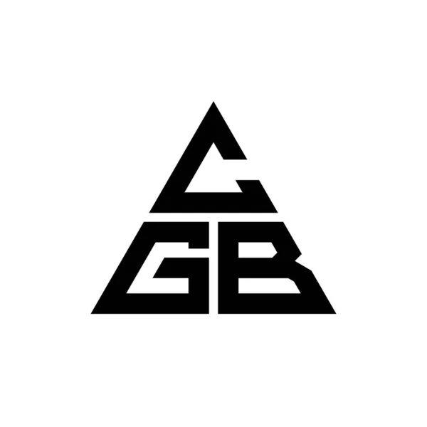 Cgb Dreieck Buchstabe Logo Design Mit Dreieck Form Cgb Dreieck — Stockvektor