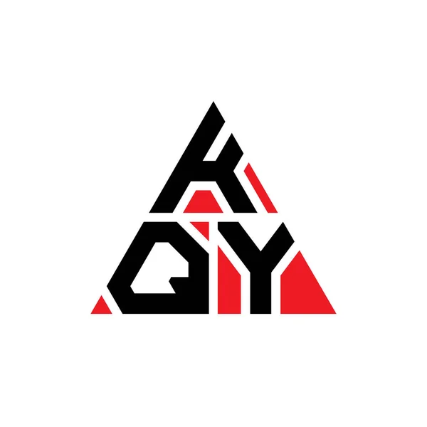 三角形の形をしたKqy三角形の文字ロゴデザイン Kqy三角形のロゴデザインモノグラム Kqy三角形ベクトルのロゴテンプレート Kqy三角形のロゴシンプル エレガントで豪華なロゴ — ストックベクタ
