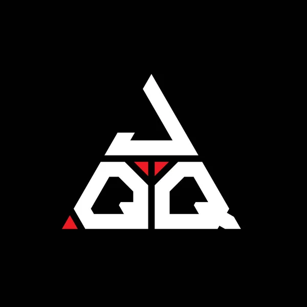 Diseño Del Logotipo Letra Del Triángulo Jqq Con Forma Triángulo — Vector de stock