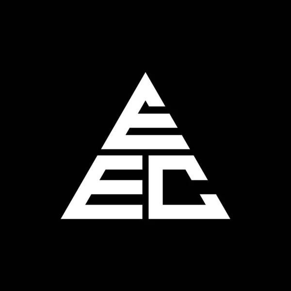 Eeg Driehoek Letter Logo Ontwerp Met Driehoek Vorm Eeg Driehoek — Stockvector