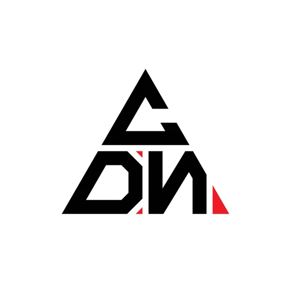 Diseño Del Logotipo Letra Del Triángulo Cdn Con Forma Triángulo — Vector de stock