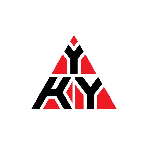 Logo Trójkątne Yky Kształcie Trójkąta Logo Trójkąta Yky Projekt Monogram — Wektor stockowy