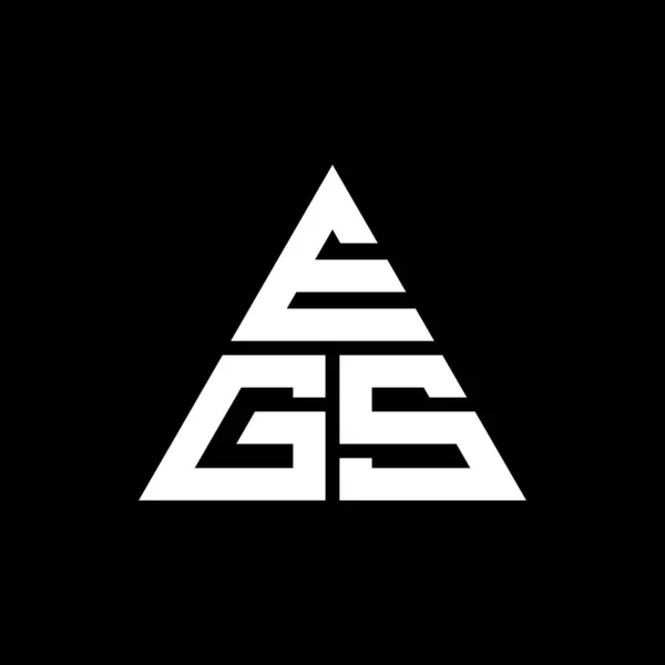 Egs Triangle Letter Logo Design Triangle Shape Egs Triangle Logo — Stock Vector