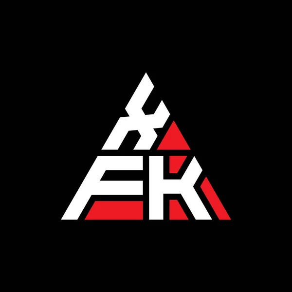 Xfk Треугольник Буквенный Логотип Треугольной Формой Монограмма Логотипом Треугольника Xfk — стоковый вектор