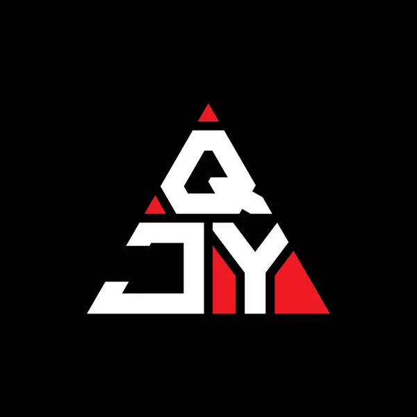 Qjy Triangle Lettre Logo Design Avec Forme Triangle Qjy Triangle — Image vectorielle