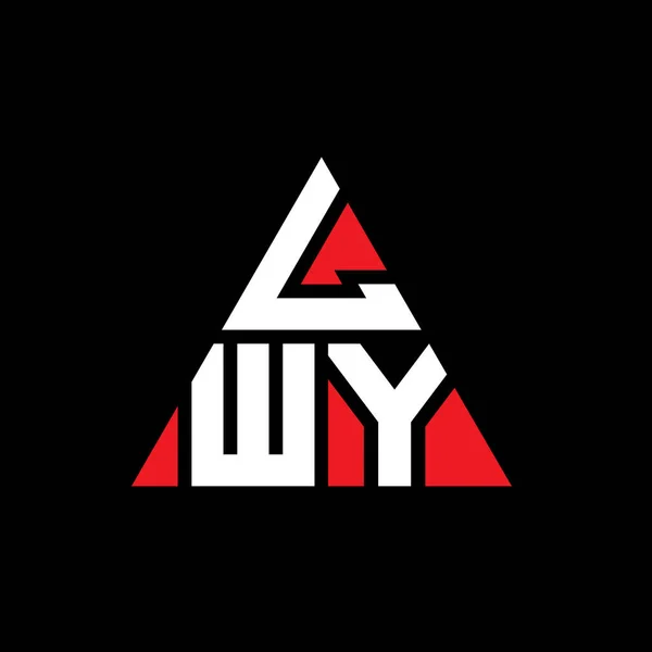 Lwy Trójkątny Wzór Logo Litery Kształcie Trójkąta Lwy Trójkąt Logo — Wektor stockowy