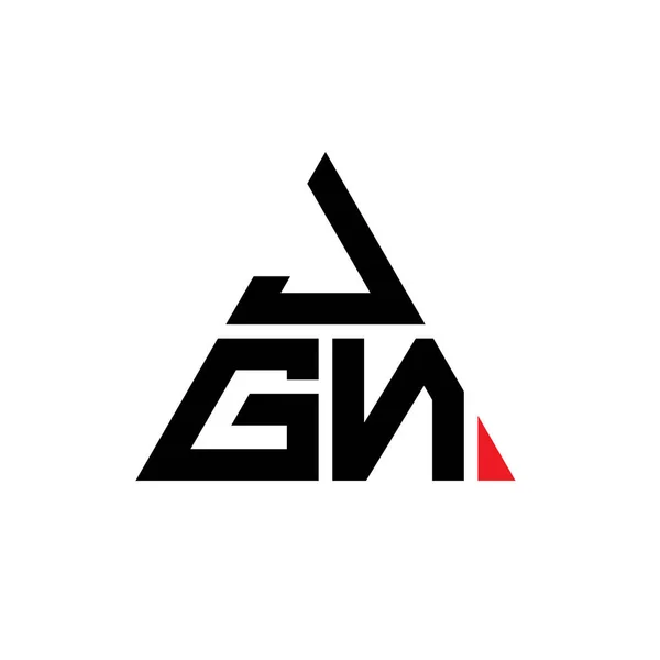 Jgn Triangle Letter Logo Design Triangle Shape Jgn Triangle Logo — Stock Vector