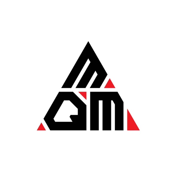 Diseño Del Logotipo Letra Del Triángulo Mqm Con Forma Triángulo — Archivo Imágenes Vectoriales