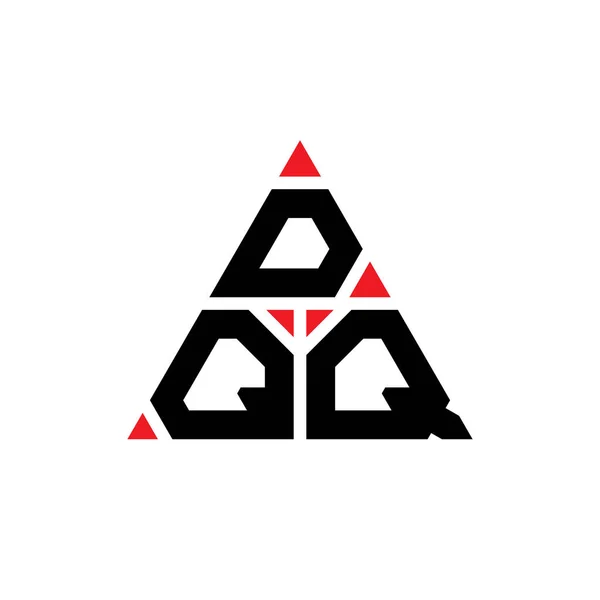 Dqq Triangle Letter Logo Design Triangle Shape Dqq Triangle Logo — Stock Vector