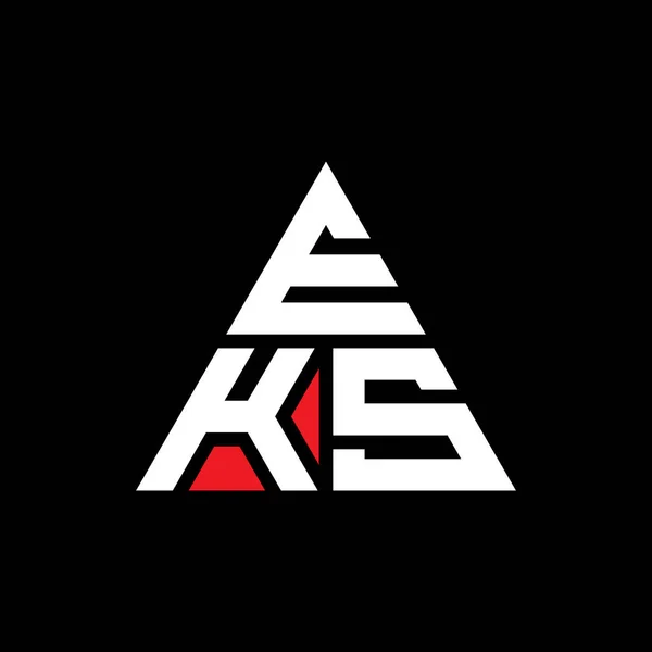 Eks Driehoekig Logo Met Driehoekige Vorm Eks Driehoekig Logo Ontwerp — Stockvector