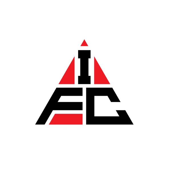 Ifc Driehoekig Logo Met Driehoekige Vorm Ifc Driehoekig Logo Ontwerp — Stockvector