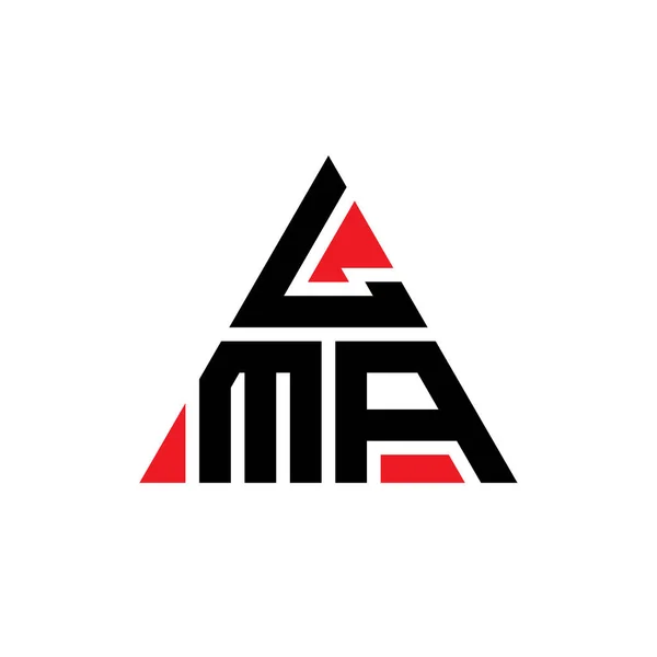 Logo Trójkąta Lma Kształcie Trójkąta Logo Trójkąta Lma Projekt Monogram — Wektor stockowy