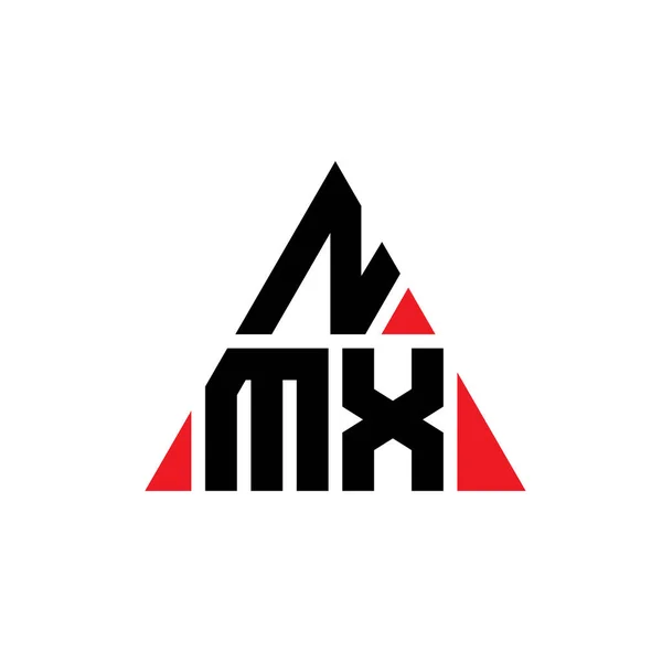 Дизайн Логотипа Треугольника Nmx Треугольной Формой Монограмма Логотипом Треугольника Nmx — стоковый вектор