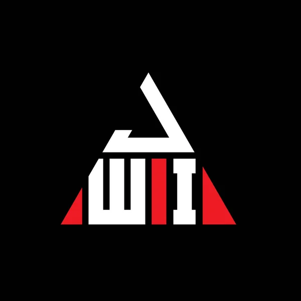 Trójkątny Wzór Logo Litery Jwi Kształcie Trójkąta Logo Trójkąta Jwi — Wektor stockowy