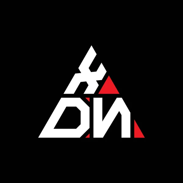 Diseño Del Logotipo Letra Triángulo Xdn Con Forma Triángulo Monograma — Vector de stock