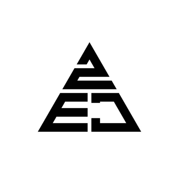 Трикутниковий Логотип Zej Формою Трикутника Монограма Дизайну Логотипу Zej Zej — стоковий вектор
