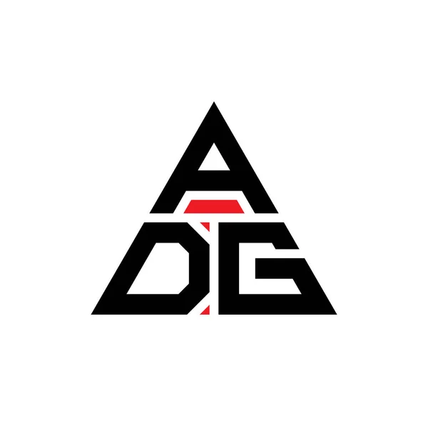 Adg Dreieck Buchstabe Logo Design Mit Dreieck Form Adg Dreieck — Stockvektor