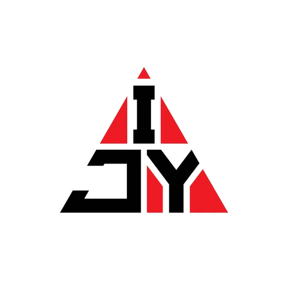 Ijy Triangle Lettre Logo Design Avec Forme Triangle Ijy Triangle — Image vectorielle