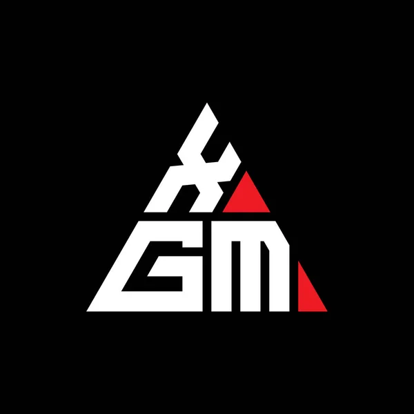Xgm Triangle Letter Logo Design Triangle Shape Xgm Triangle Logo — Stock Vector