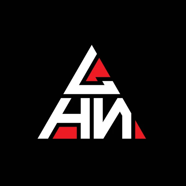 Lhn Triangle Letter Logo Design Triangle Shape Lhn Triangle Logo — Stock Vector