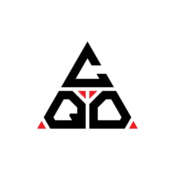 Projeto Logotipo Letra Triângulo Cqo Com Forma Triângulo Monograma Design —  Vetores de Stock