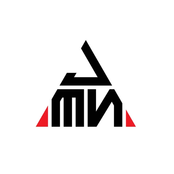 Design Del Logo Della Lettera Triangolo Jmn Con Forma Triangolare — Vettoriale Stock