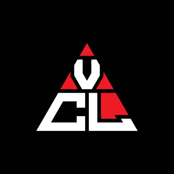 Vcl Triangle Letter Logo Design Triangle Shape Vcl Triangle Logo — Stock Vector