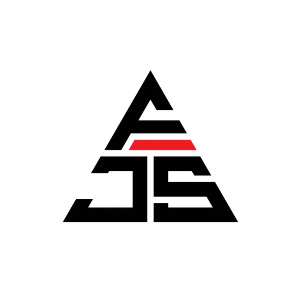 Fjs Triangle Lettre Logo Design Avec Forme Triangle Monogramme Logo — Image vectorielle
