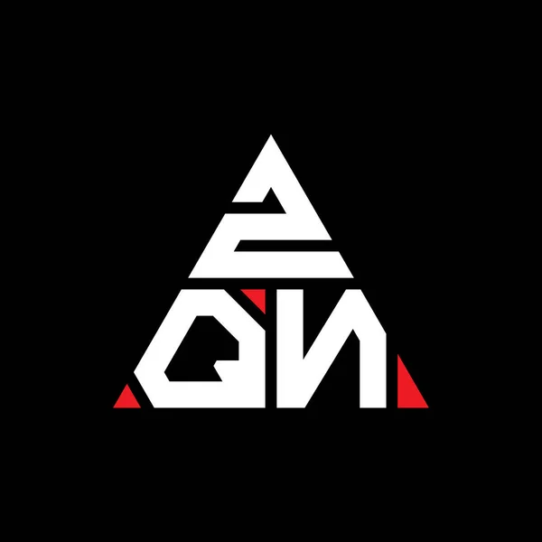 Diseño Del Logotipo Letra Del Triángulo Zqn Con Forma Triángulo — Archivo Imágenes Vectoriales