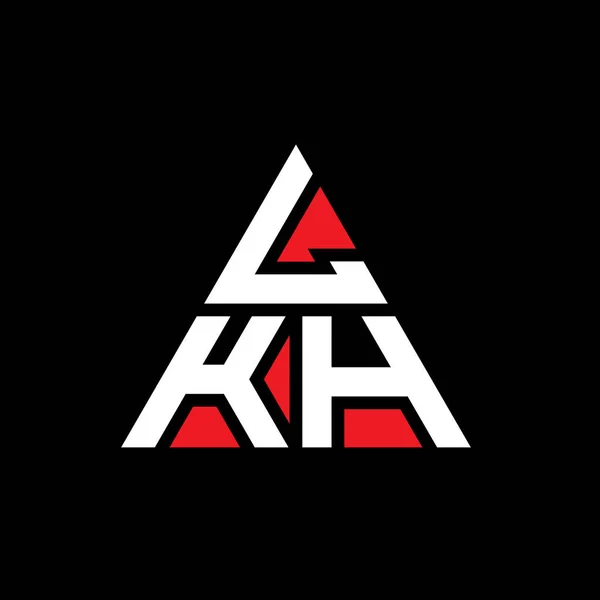 Lkh三角形の文字のロゴデザイン Lkh三角形のロゴデザインモノグラム Lkh三角形ベクトルのロゴテンプレート Lkh三角形のロゴシンプル エレガントで豪華なロゴ — ストックベクタ