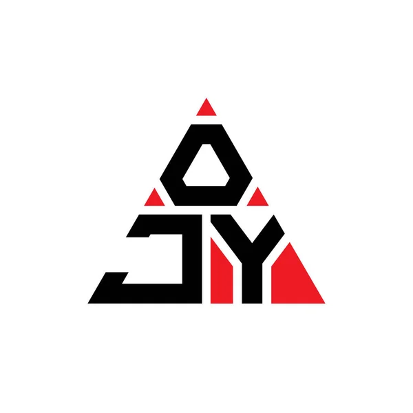 Diseño Del Logotipo Letra Del Triángulo Ojy Con Forma Triángulo — Archivo Imágenes Vectoriales