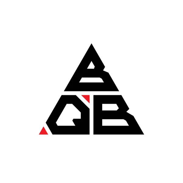 Bqb Σχέδιο Λογότυπο Τριγωνικό Γράμμα Σχήμα Τριγώνου Bqb Τρίγωνο Λογότυπο — Διανυσματικό Αρχείο