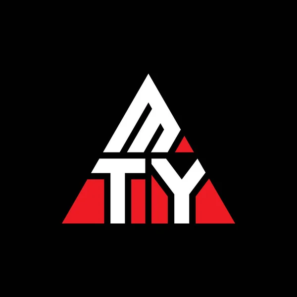 Дизайн Логотипа Mty Треугольника Треугольной Формой Монограмма Дизайна Логотипа Треугольника — стоковый вектор