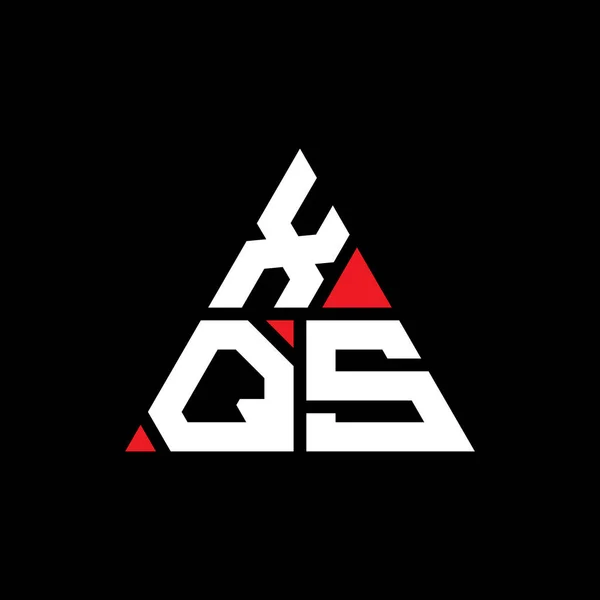 Xqs Triangle Letter Logo Design Triangle Shape Xqs Triangle Logo — Stock Vector