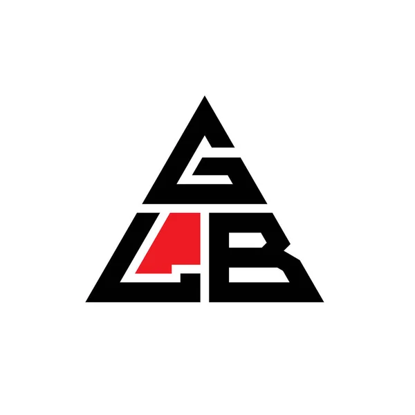 Glb Dreieck Buchstabe Logo Design Mit Dreieck Form Glb Dreieck — Stockvektor