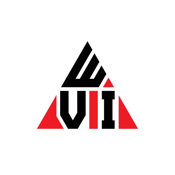 Wvi Dreieck Buchstabe Logo Design Mit Dreieck Form Wvi Dreieck — Stockvektor