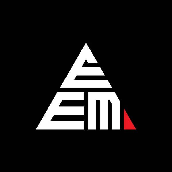 Eem Driehoekig Logo Met Driehoekige Vorm Eem Driehoekig Logo Ontwerp — Stockvector