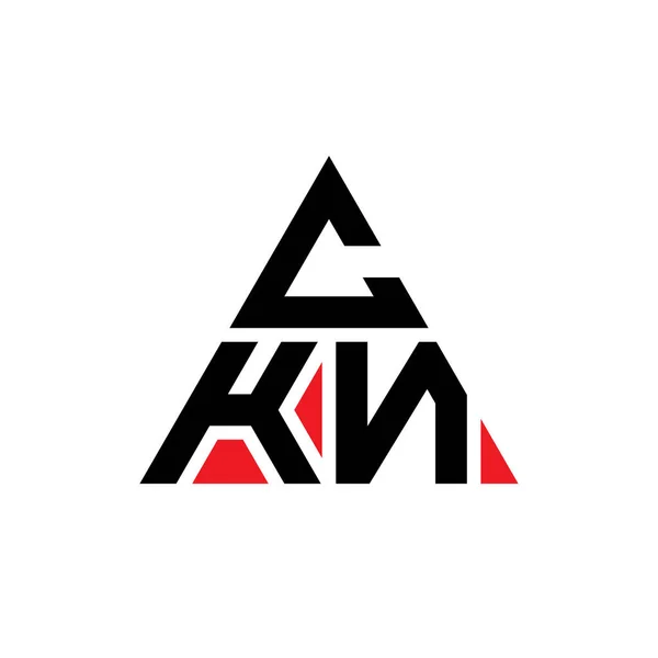 Ckn Triangel Bokstav Logo Design Med Triangel Form Ckn Triangel — Stock vektor