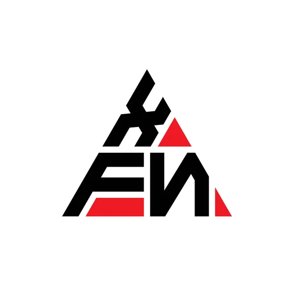 Xfn Dreieck Buchstabe Logo Design Mit Dreieck Form Xfn Dreieck — Stockvektor