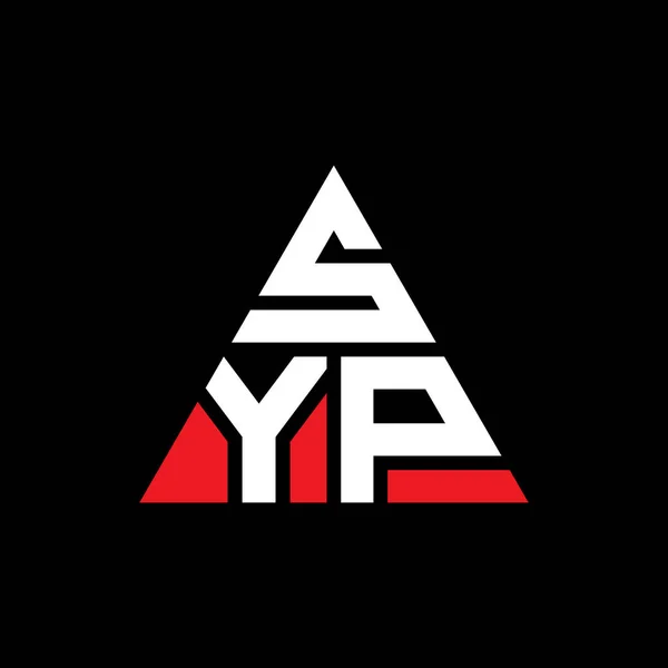 Diseño Logotipo Letra Triángulo Syp Con Forma Triángulo Diseño Del — Archivo Imágenes Vectoriales